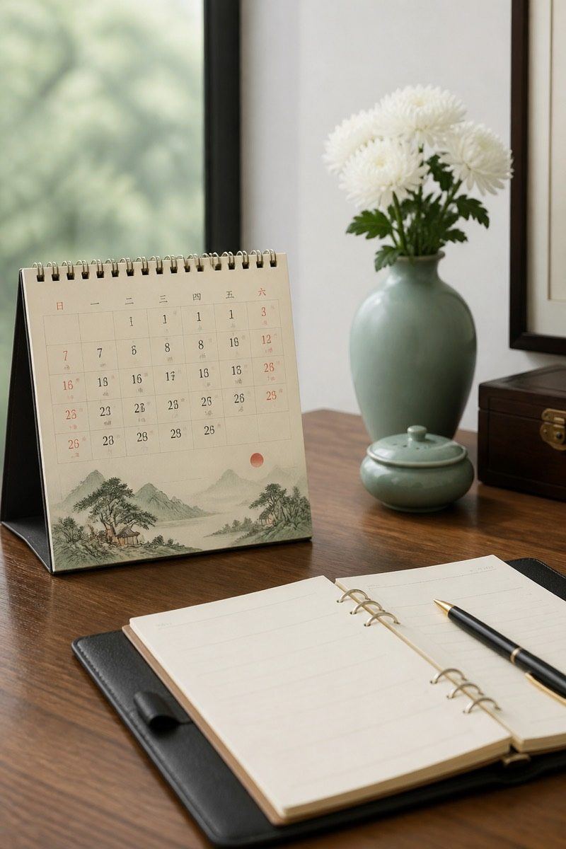 日曆與記事本，百日對年日期試算